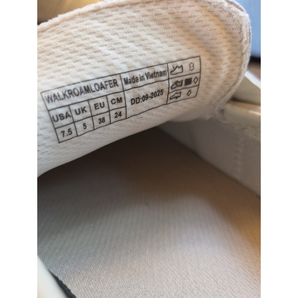 Vionic Women's Walk Roam Loafers Orthopedic Cream Leather Size 7.5 NEW! $160 - Picture 7 of 10